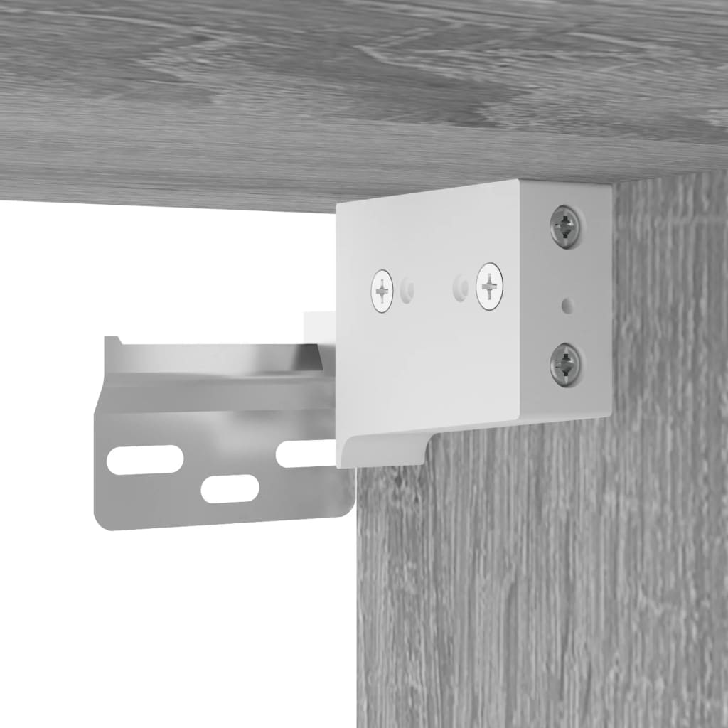 vidaXL Armario de pared madera ingeniería gris Sonoma 100x36,5x35 cm