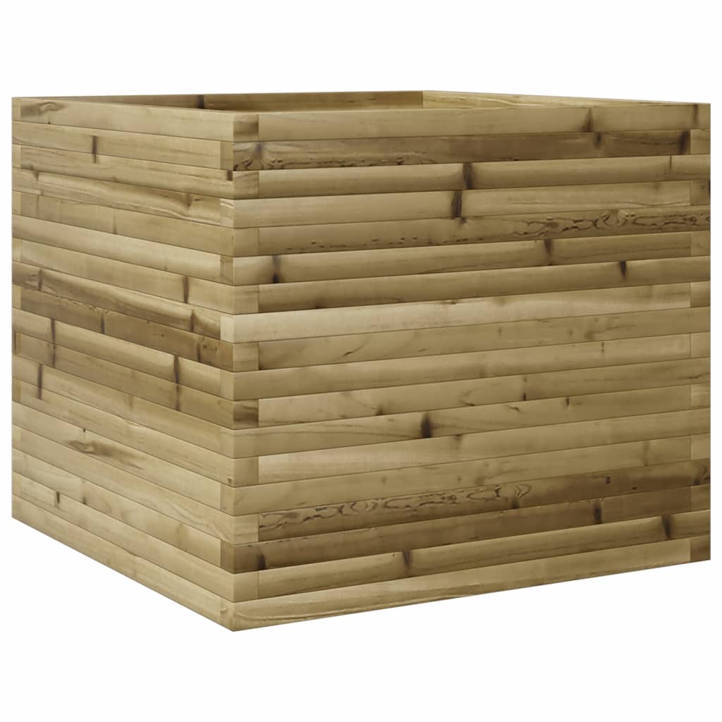 vidaXL Jardinera madera de pino impregnada 80x80x68,5 cm