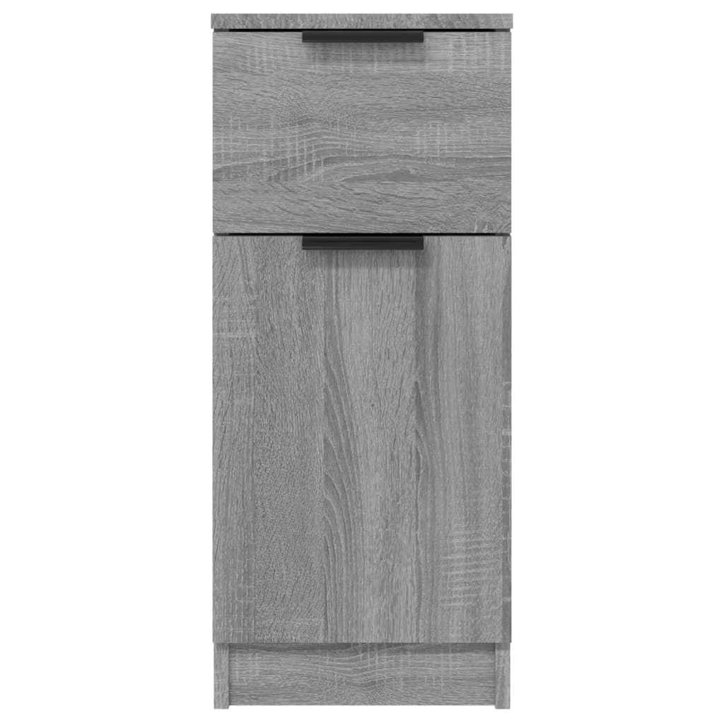 vidaXL Aparador de madera contrachapada gris Sonoma 30x30x70 cm