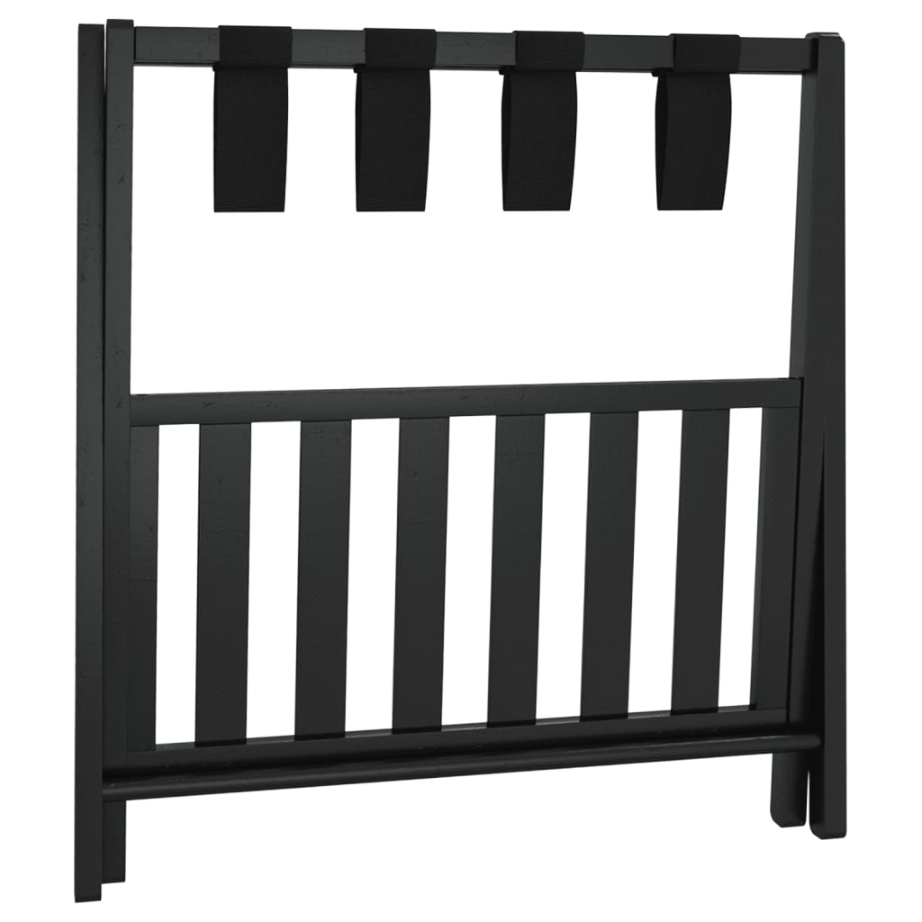 vidaXL Soporte para maletas bambú negro 68x38x58 cm