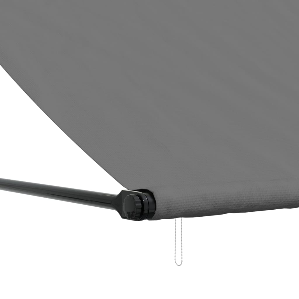 vidaXL Toldo retráctil de tela y acero gris antracita 200x150 cm