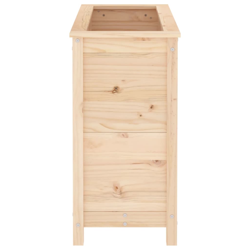 vidaXL Jardinera madera maciza de pino 82,5x40x78 cm