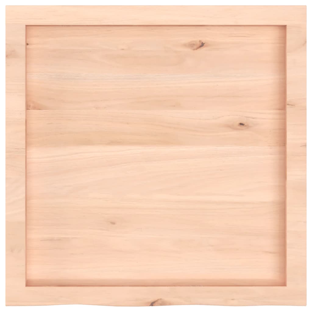 vidaXL Tablero de mesa madera maciza roble sin tratar 60x60x(2-4) cm