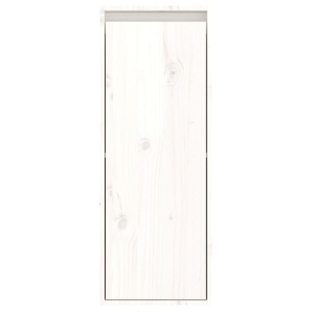 vidaXL Muebles para TV 2 piezas madera maciza de pino blanco