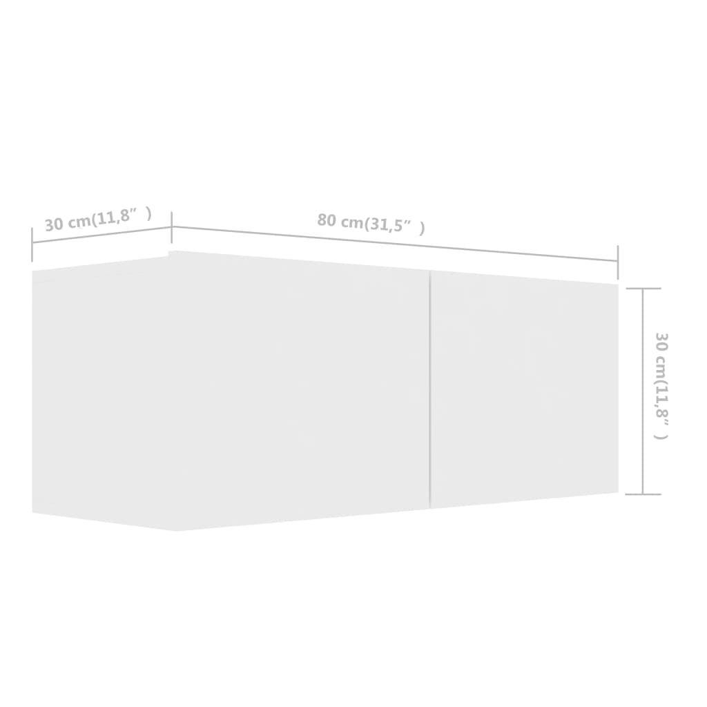 vidaXL Set de mueble para TV de 8 piezas madera de ingeniería blanco