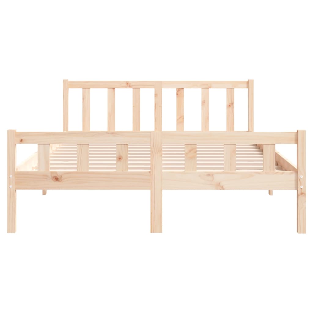 vidaXL Estructura de cama sin colchón madera maciza 120x200 cm