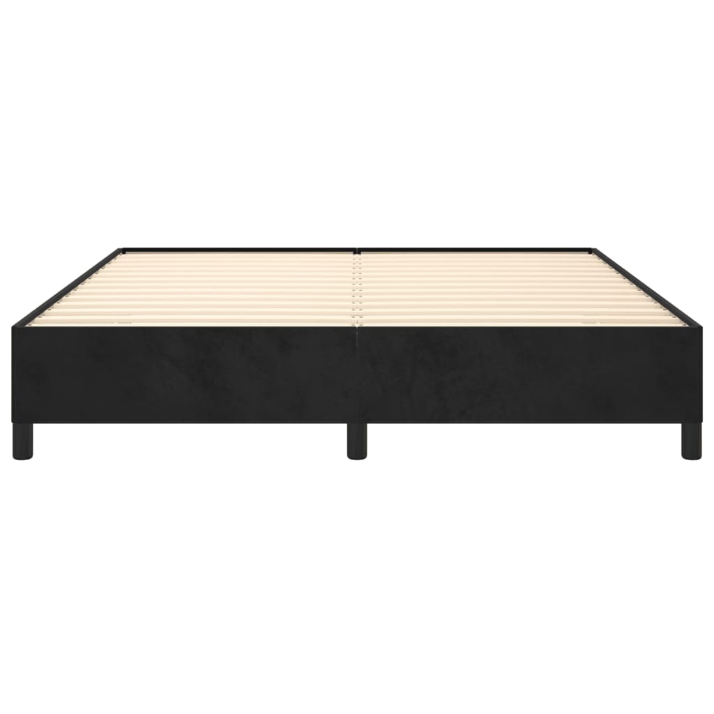 vidaXL Estructura de cama sin colchón terciopelo negro 180x200 cm