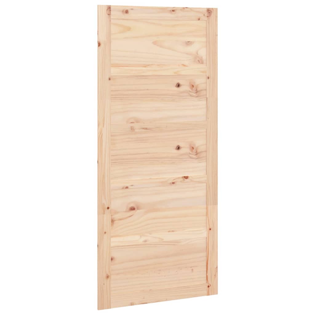 vidaXL Puerta de granero madera maciza pino 90x1,8x204,5 cm