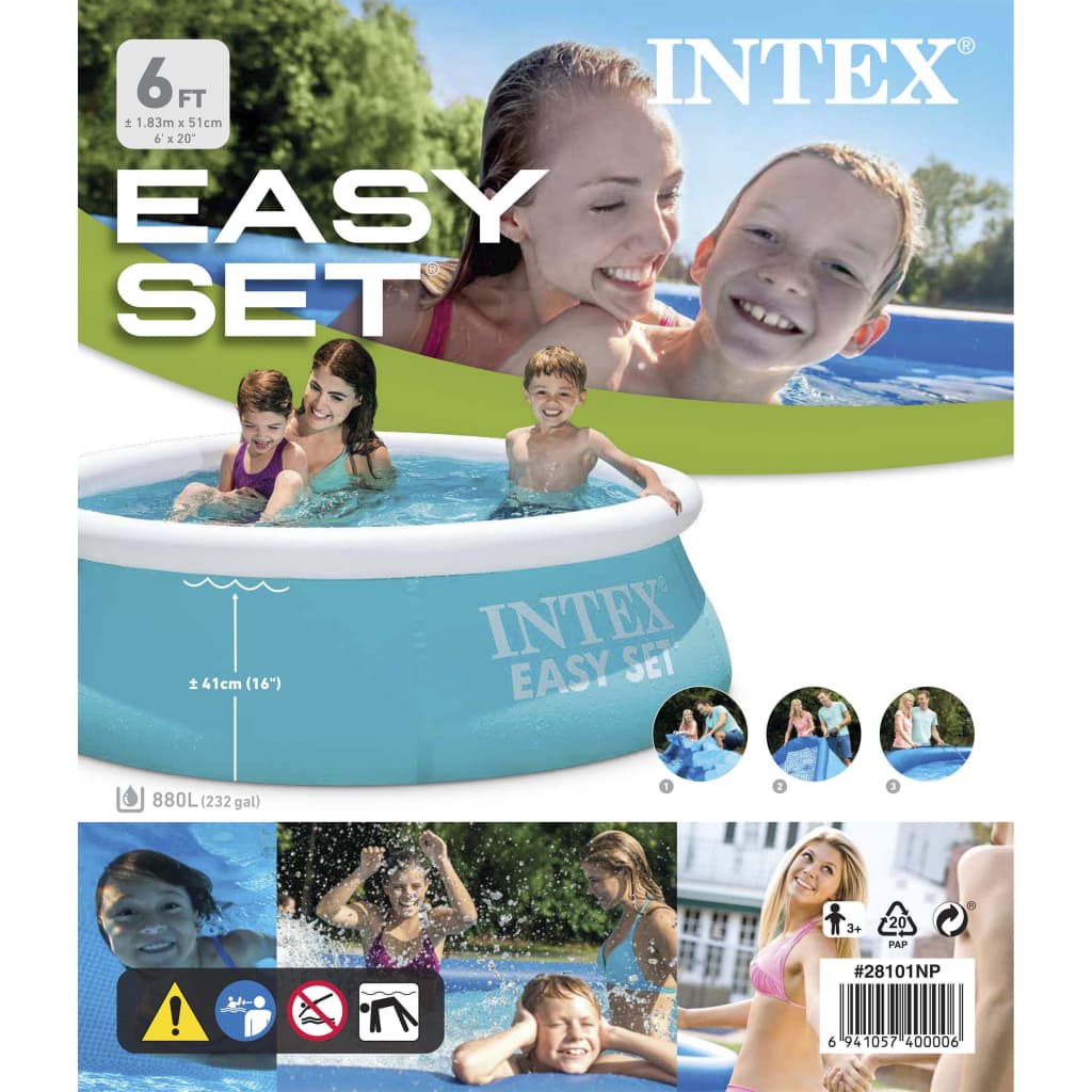 Intex Piscina Easy Set 183x51 cm