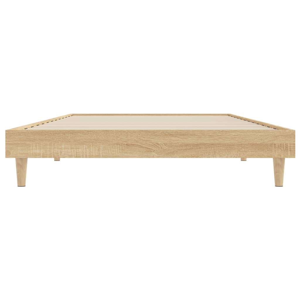 vidaXL Estructura de cama sin colchón madera roble Sonoma 90x200 cm