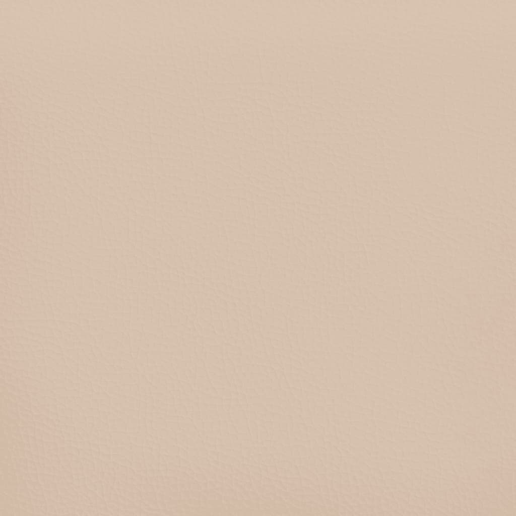 vidaXL Colchón de muelles ensacados cuero sintético 100x200x20 cm