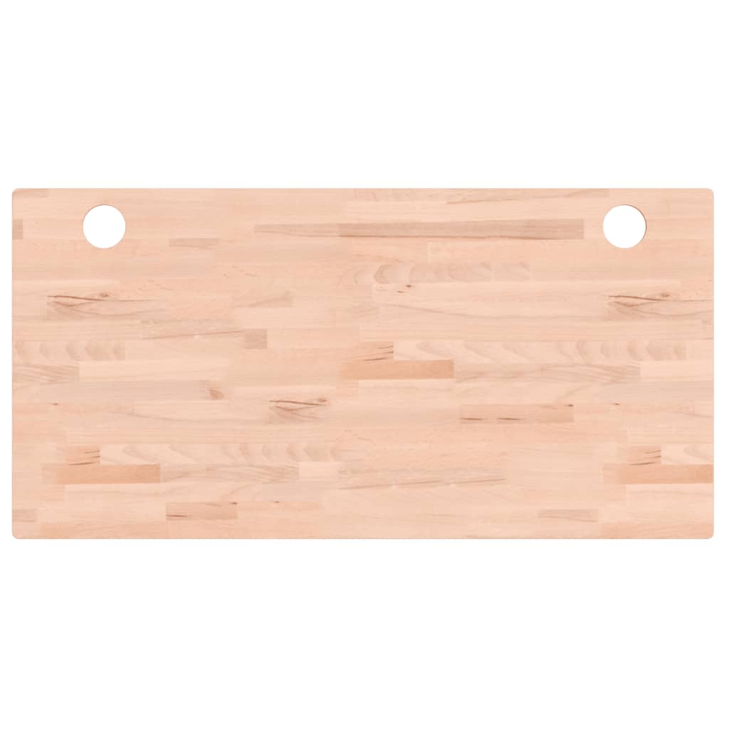 vidaXL Tablero de escritorio madera maciza de haya 100x50x2,5 cm