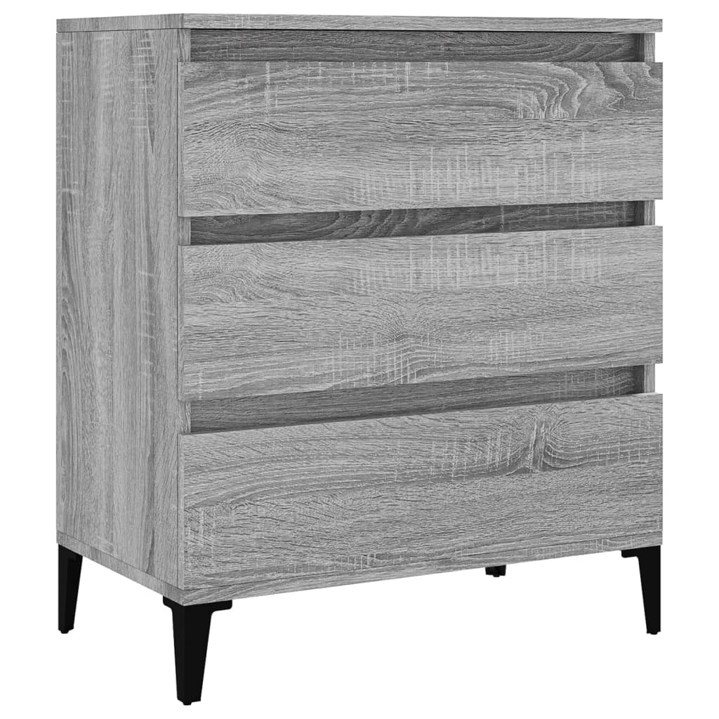 vidaXL Aparador de madera contrachapada gris Sonoma 60x35x70 cm