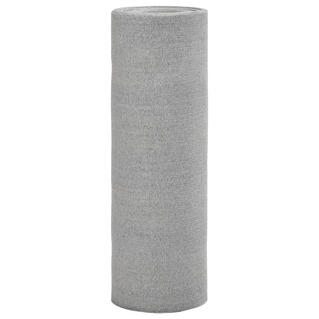 vidaXL Red de privacidad HDPE gris claro 1,5x25 m 150 g/m²