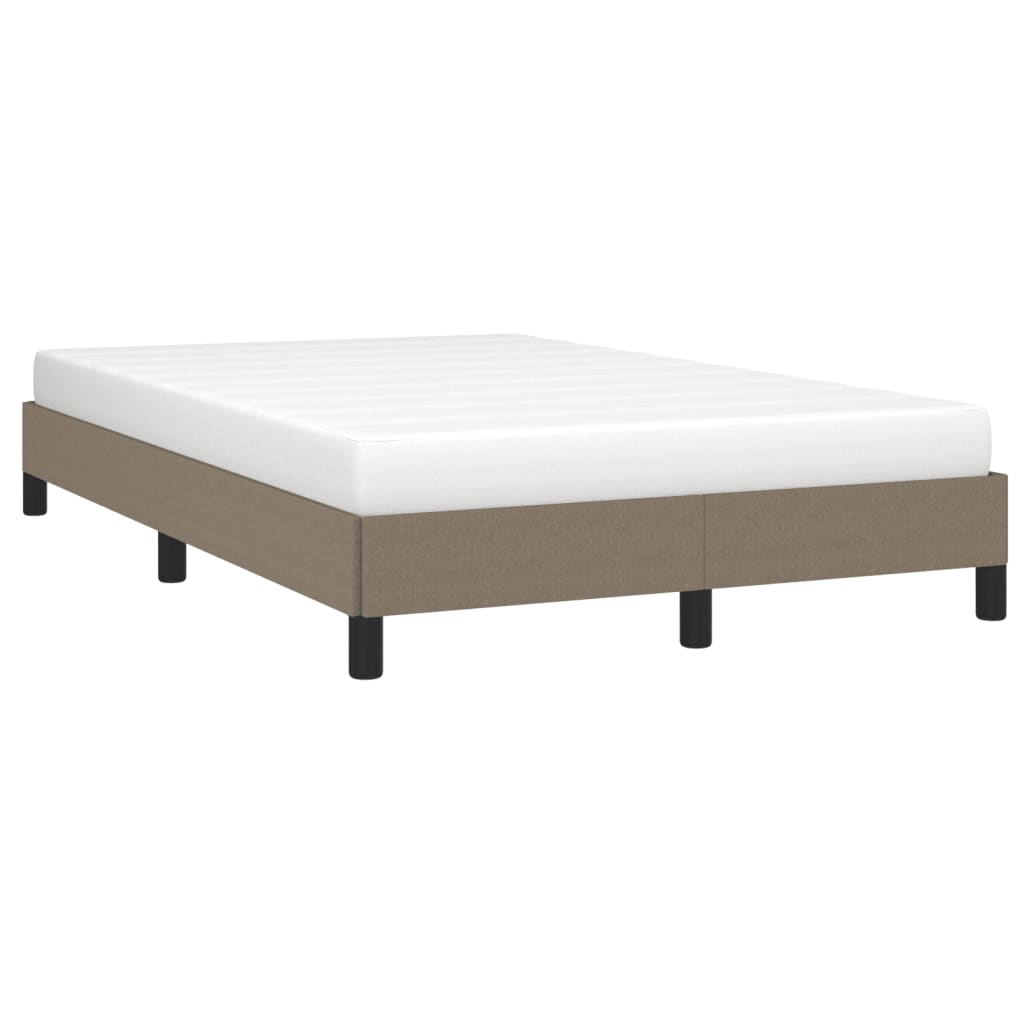 vidaXL Estructura de cama tela gris taupe 120x190 cm