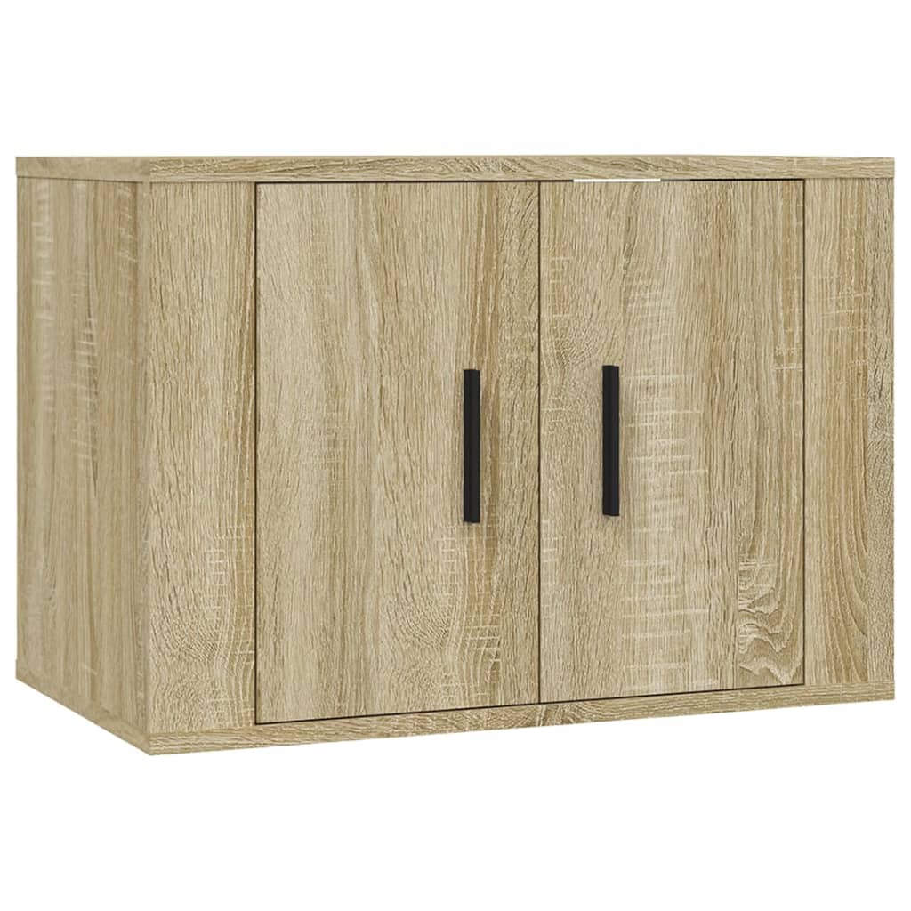 vidaXL Set de muebles para TV 2 pzas madera contrachapada roble sonoma