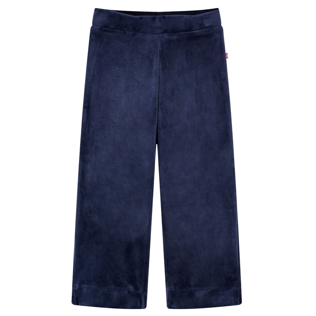 Pantalón infantil terciopelo azul oscuro 128