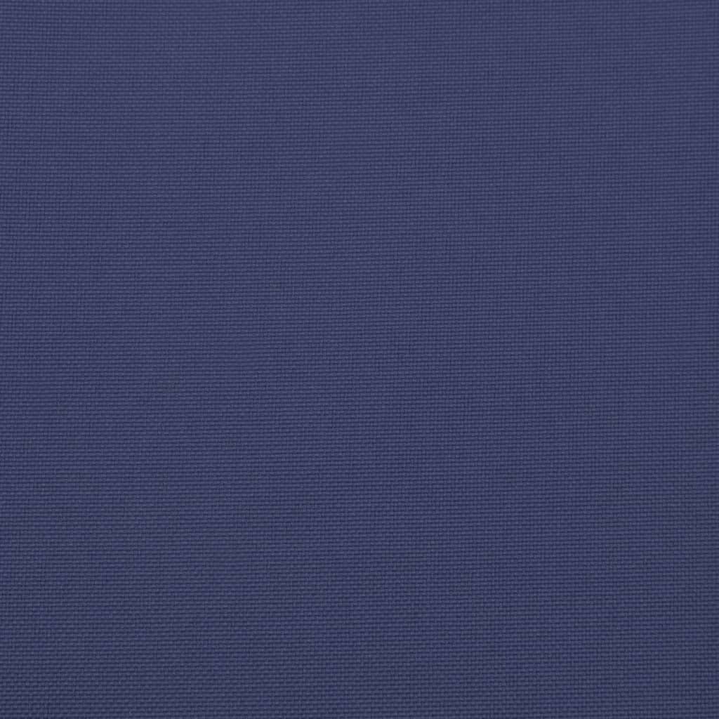vidaXL Cojines para muebles palets 2 uds tela azul marino 40x40x3 cm