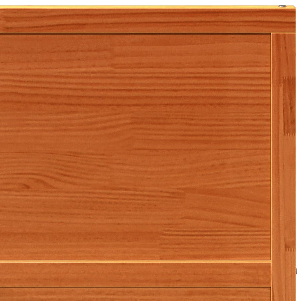 vidaXL Puerta de granero madera maciza pino marrón miel 80x208 cm