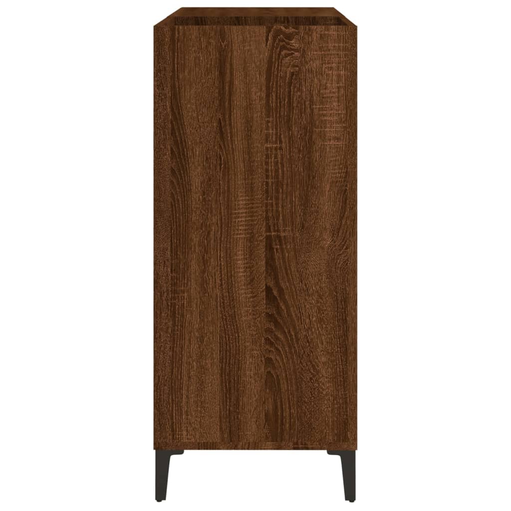 vidaXL Mueble discos madera contrachapada roble marrón 84,5x38x89 cm