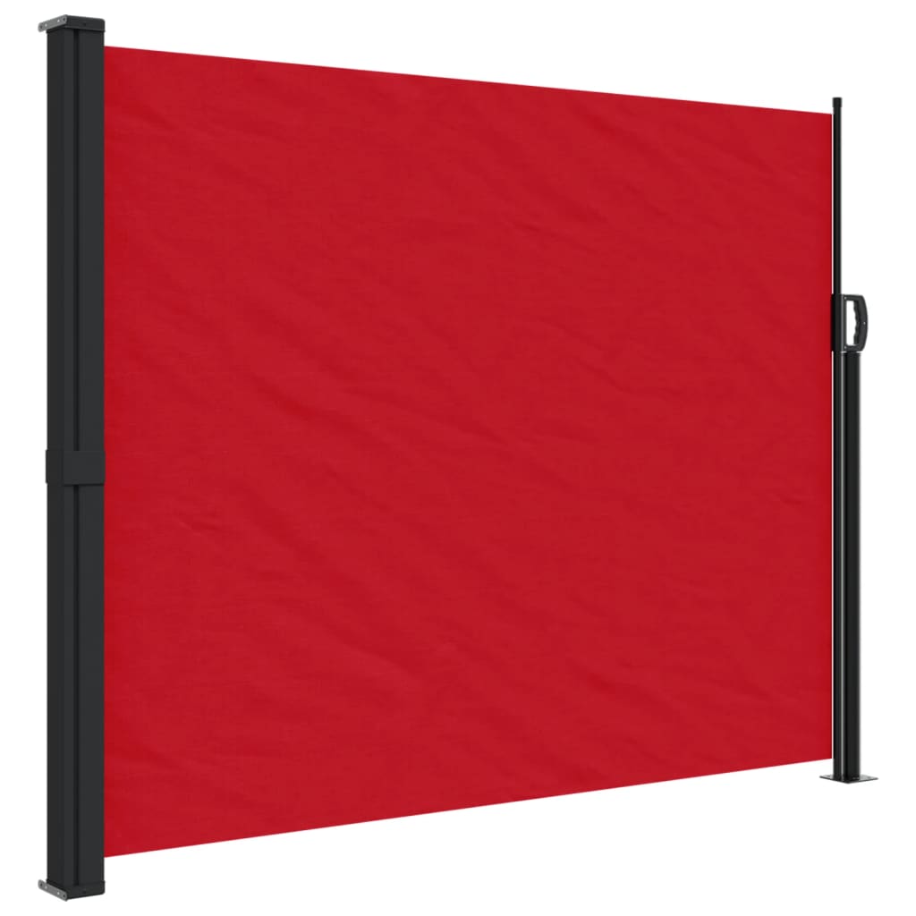 vidaXL Toldo lateral retráctil rojo 160x600 cm