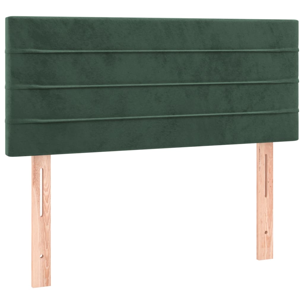 vidaXL Cabecero de terciopelo verde oscuro 90x5x78/88 cm