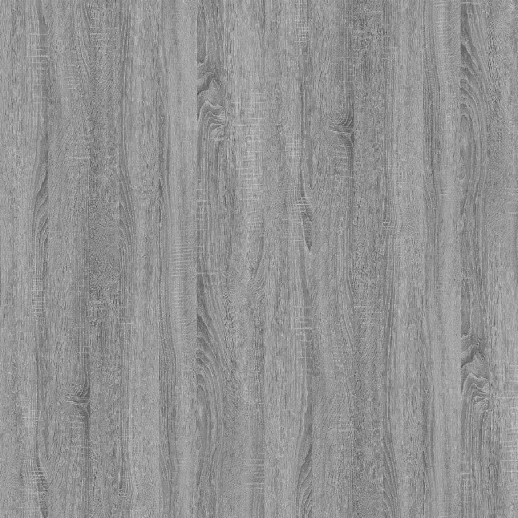 vidaXL Mesita de noche madera contrachapada gris Sonoma 50x46x50 cm