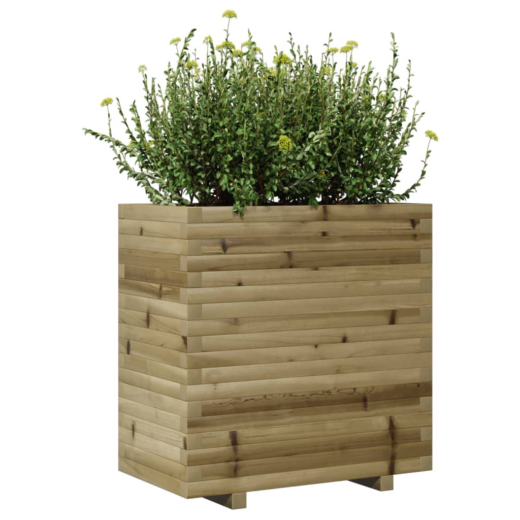 vidaXL Jardinera madera de pino impregnada 70x40x72 cm