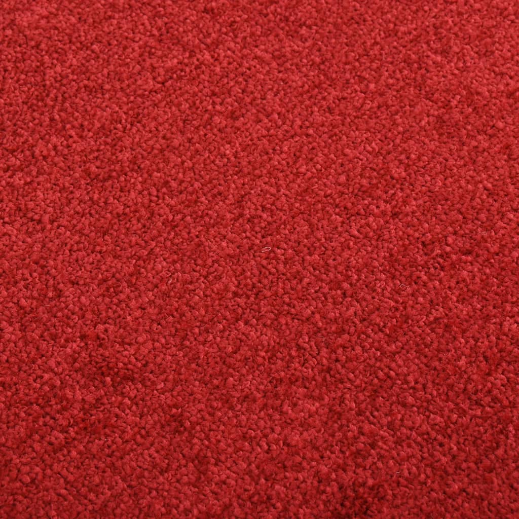 vidaXL Felpudo rojo 60x80 cm
