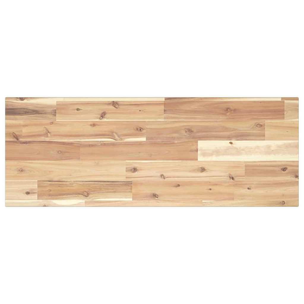 vidaXL Estantes flotantes 4 uds madera acacia sin tratar 100x30x2 cm