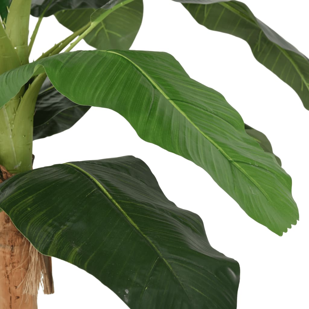 vidaXL Árbol de plátano artificial 22 hojas verde 200 cm