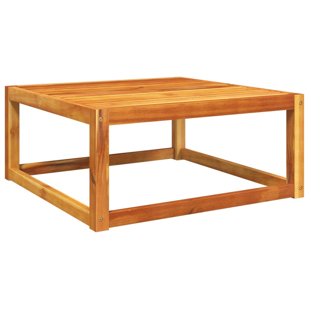 vidaXL Mesa de jardín madera maciza de acacia 65x65x29 cm