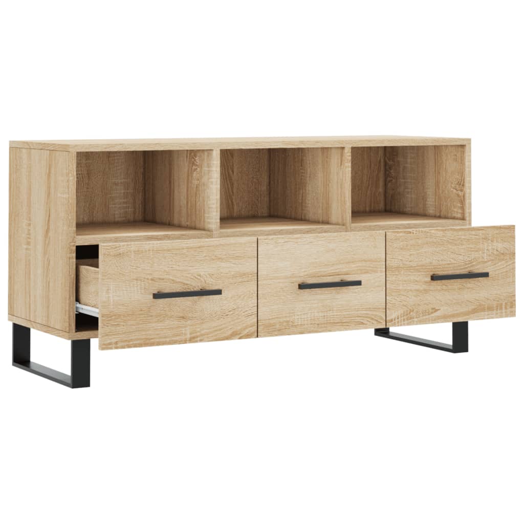 vidaXL Mueble de TV madera de ingeniería roble Sonoma 102x36x50 cm