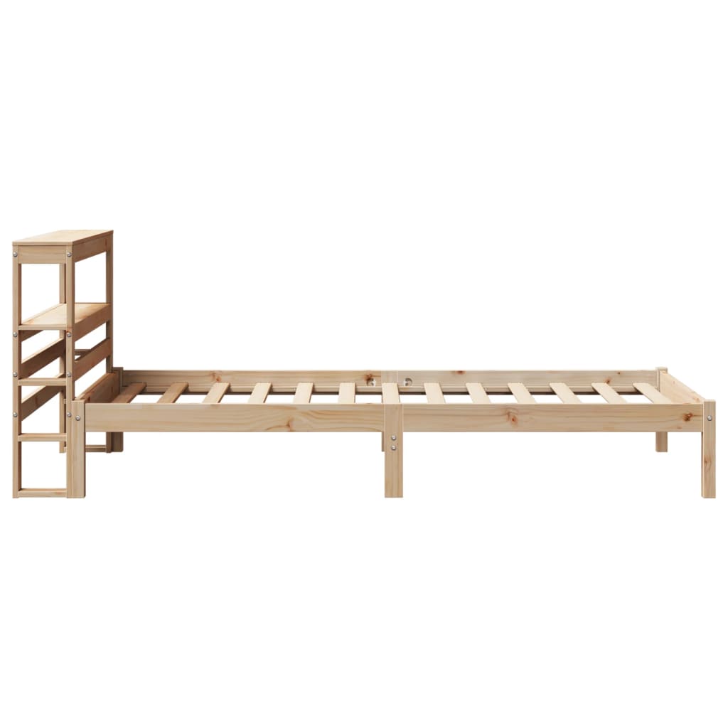 vidaXL Estructura de cama sin colchón madera maciza de pino 100x200 cm