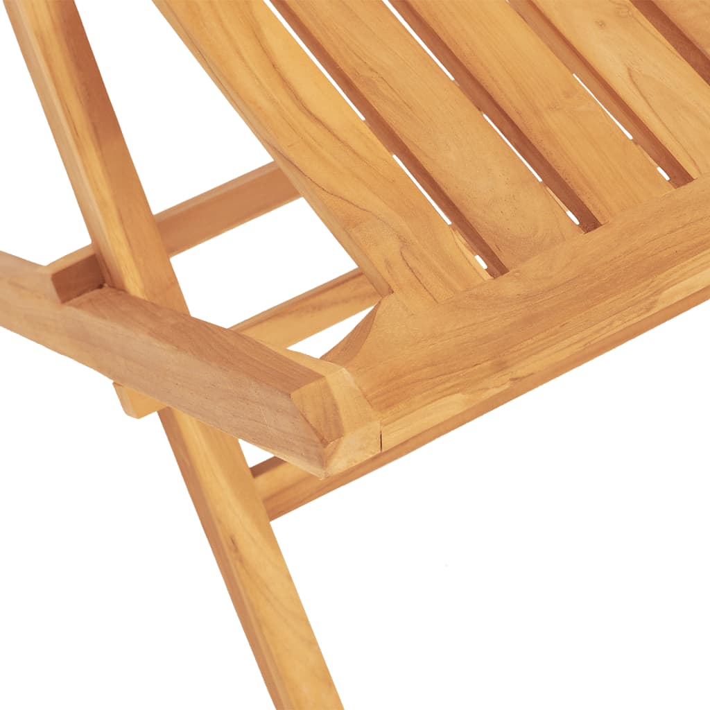 vidaXL Juego de comedor de jardín 7 piezas madera maciza de teca