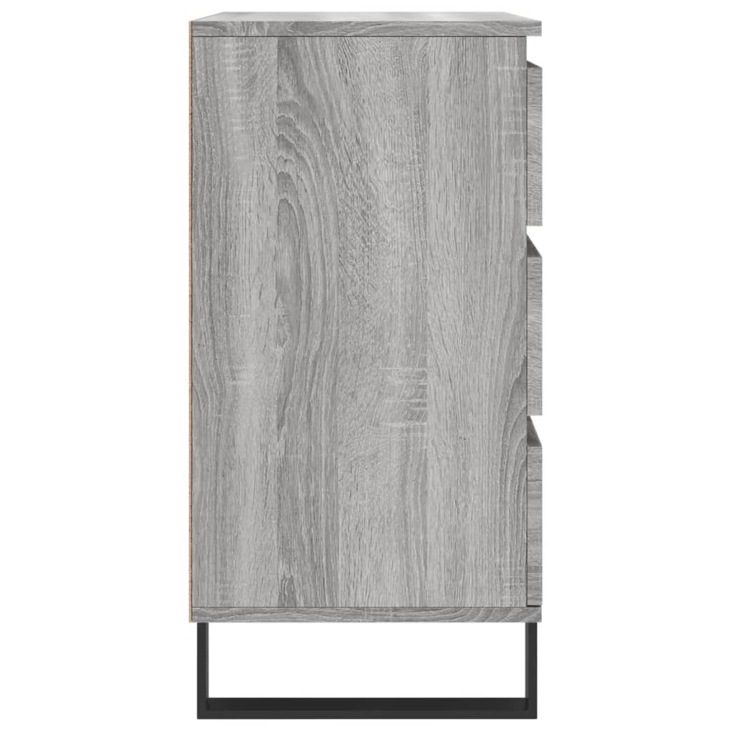 vidaXL Aparador de madera contrachapada gris Sonoma 60x35x70 cm