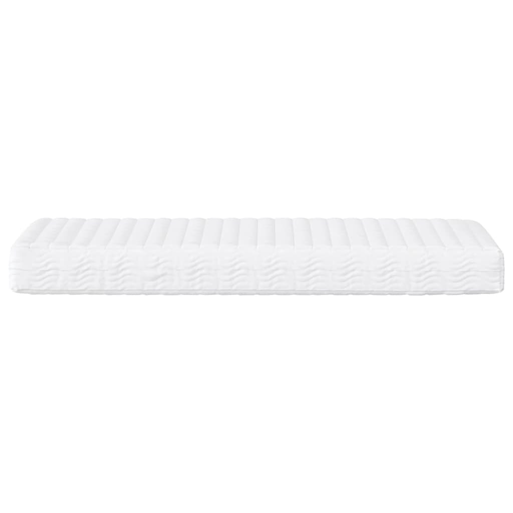 vidaXL Sofá cama con colchón tela crema 90x200 cm