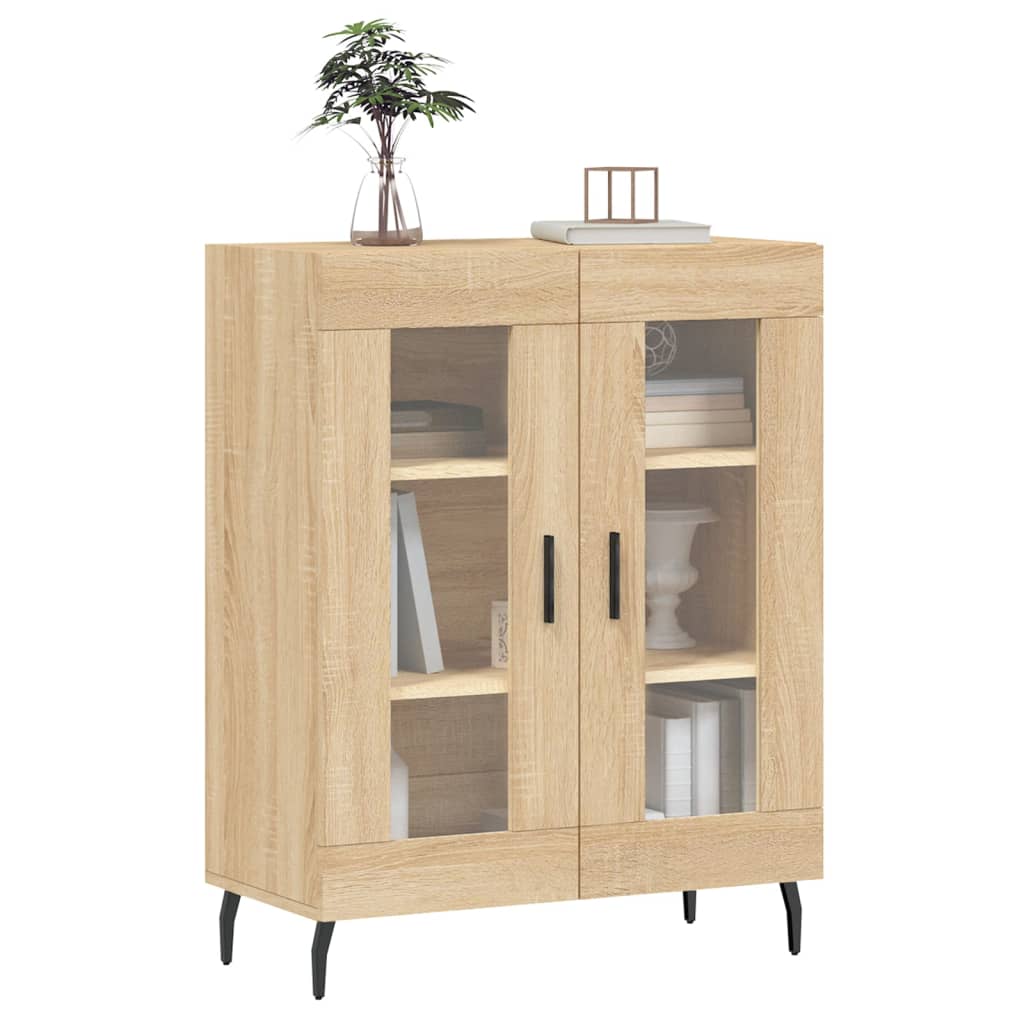 vidaXL Aparador de madera de ingeniería roble Sonoma 69,5x34x90 cm