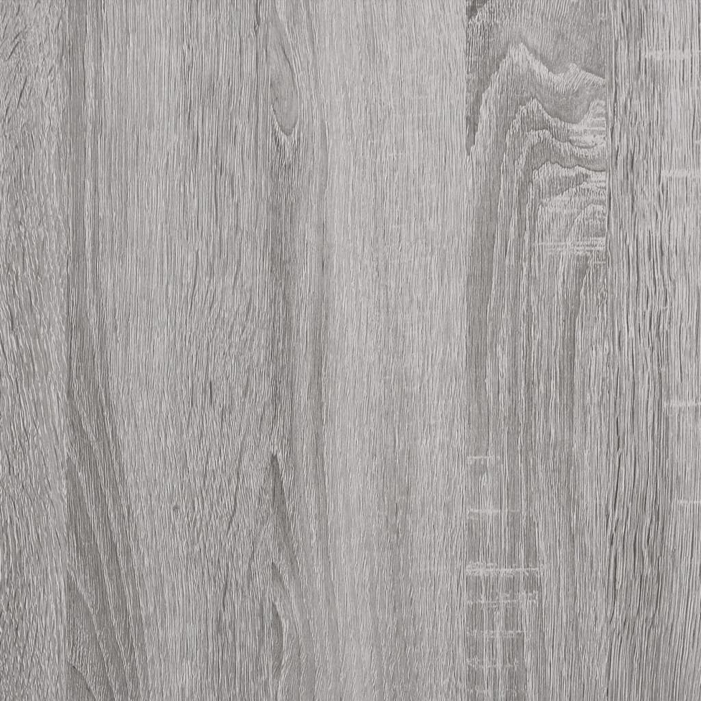 vidaXL Aparador de madera contrachapada gris Sonoma 80x33x70 cm