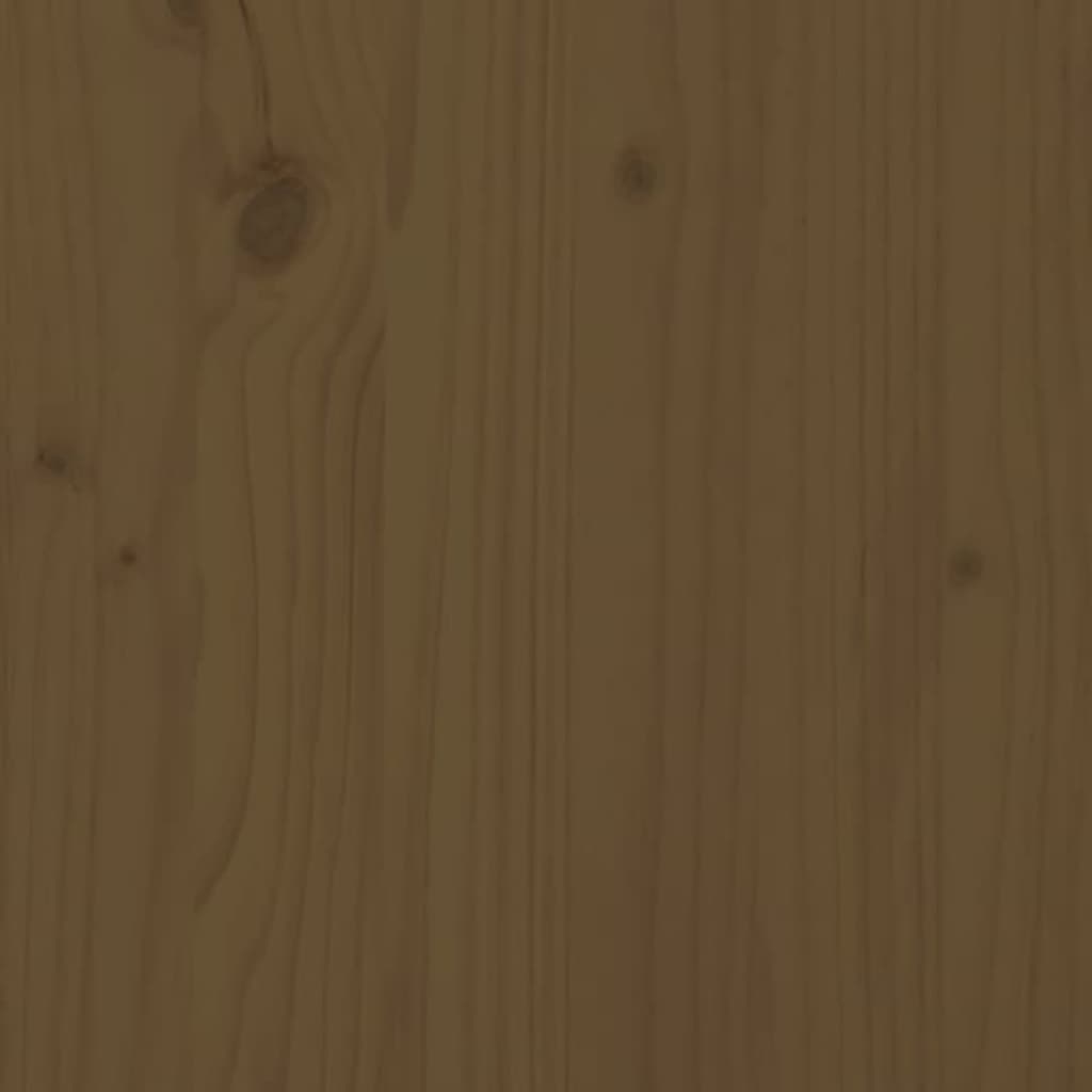 vidaXL Jardinera madera maciza de pino marrón miel 40x40x81 cm