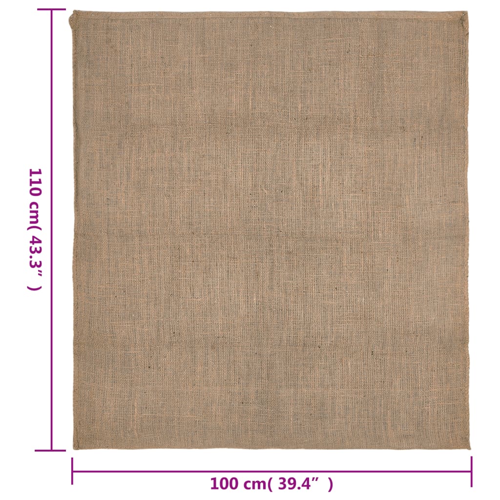 vidaXL Sacos de yute 30 unidades 100x110 cm 100% yute 220 g/m²