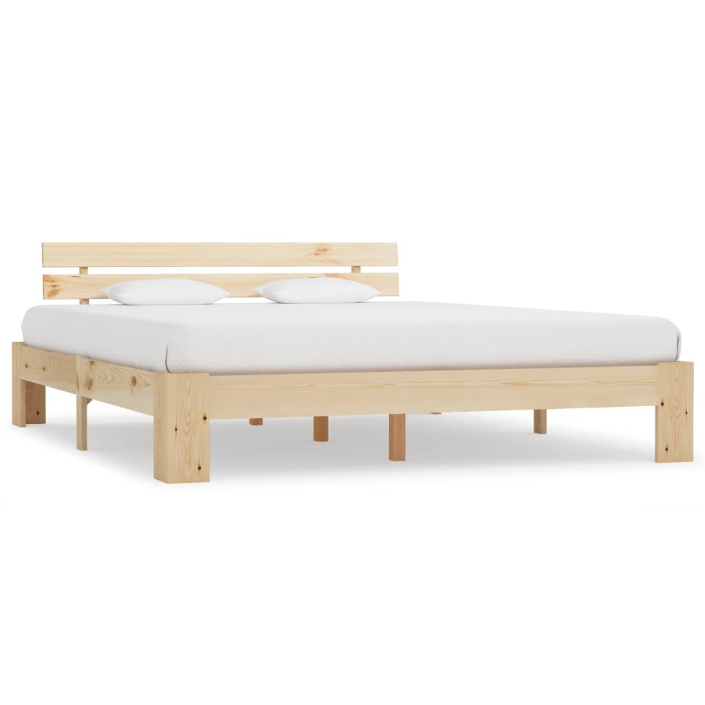 vidaXL Estructura de cama sin colchón madera maciza de pino 180x200 cm