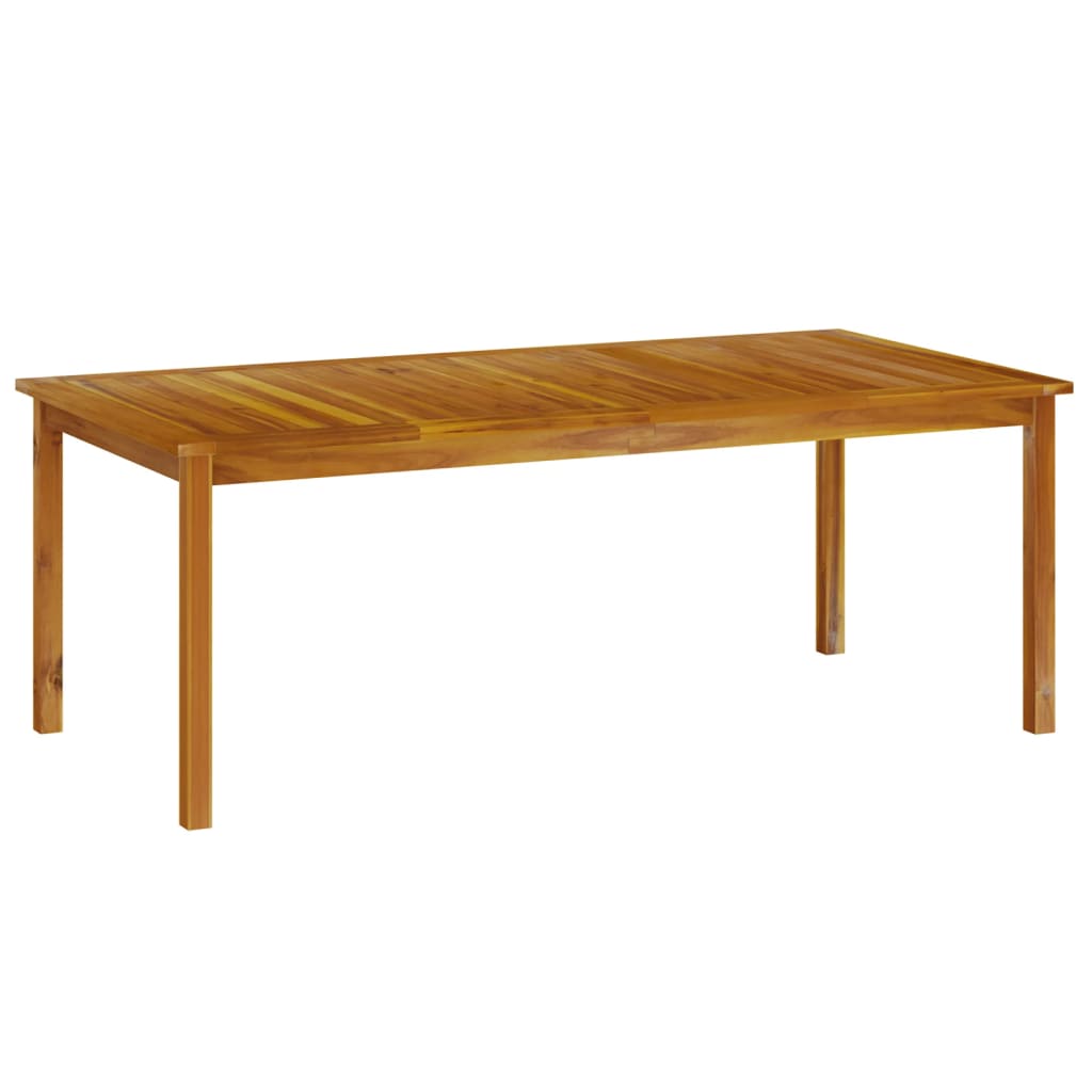 vidaXL Juego de comedor de jardín 7 piezas madera maciza de acacia