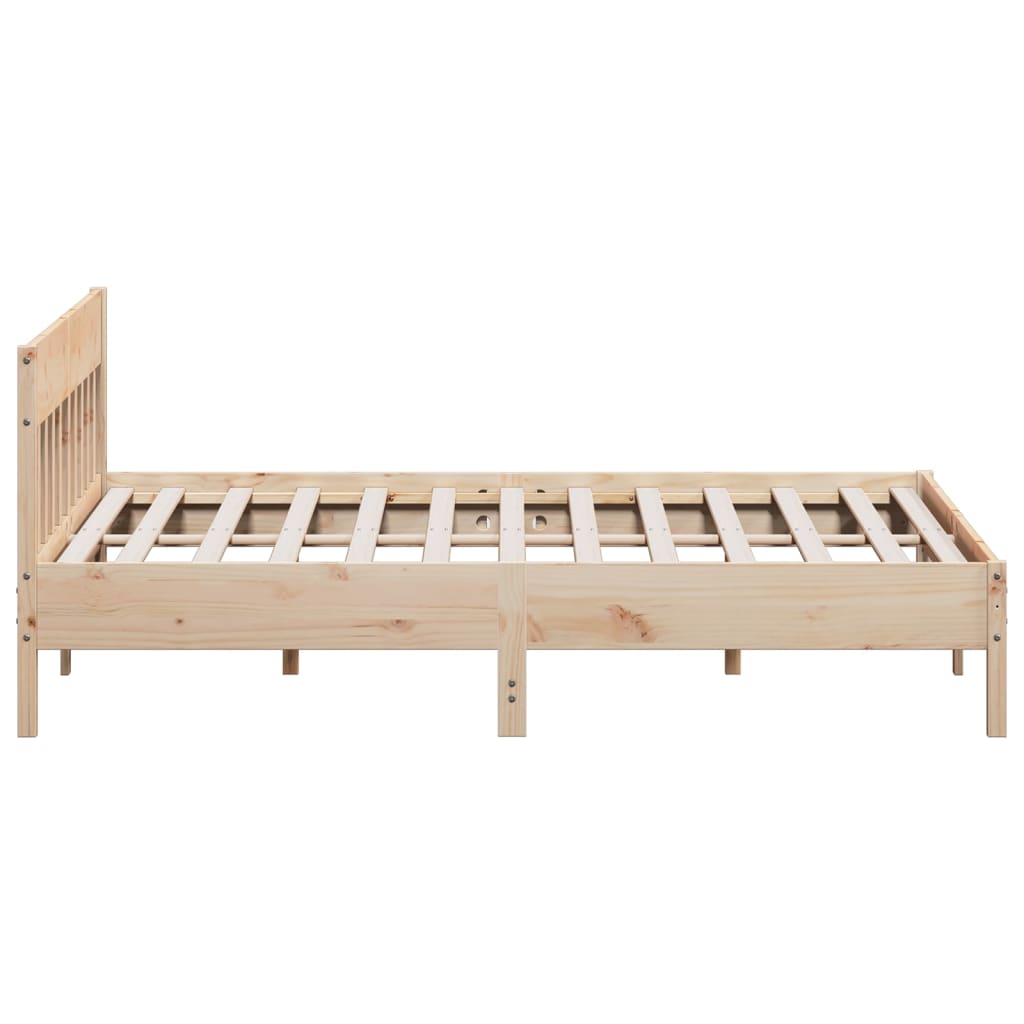 vidaXL Estructura de cama sin colchón madera maciza de pino 180x200 cm