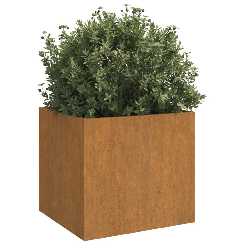 vidaXL Jardinera de acero corten 49x47x46 cm