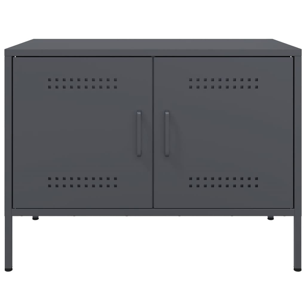 vidaXL Mueble de TV acero gris antracita 68x39x50,5 cm