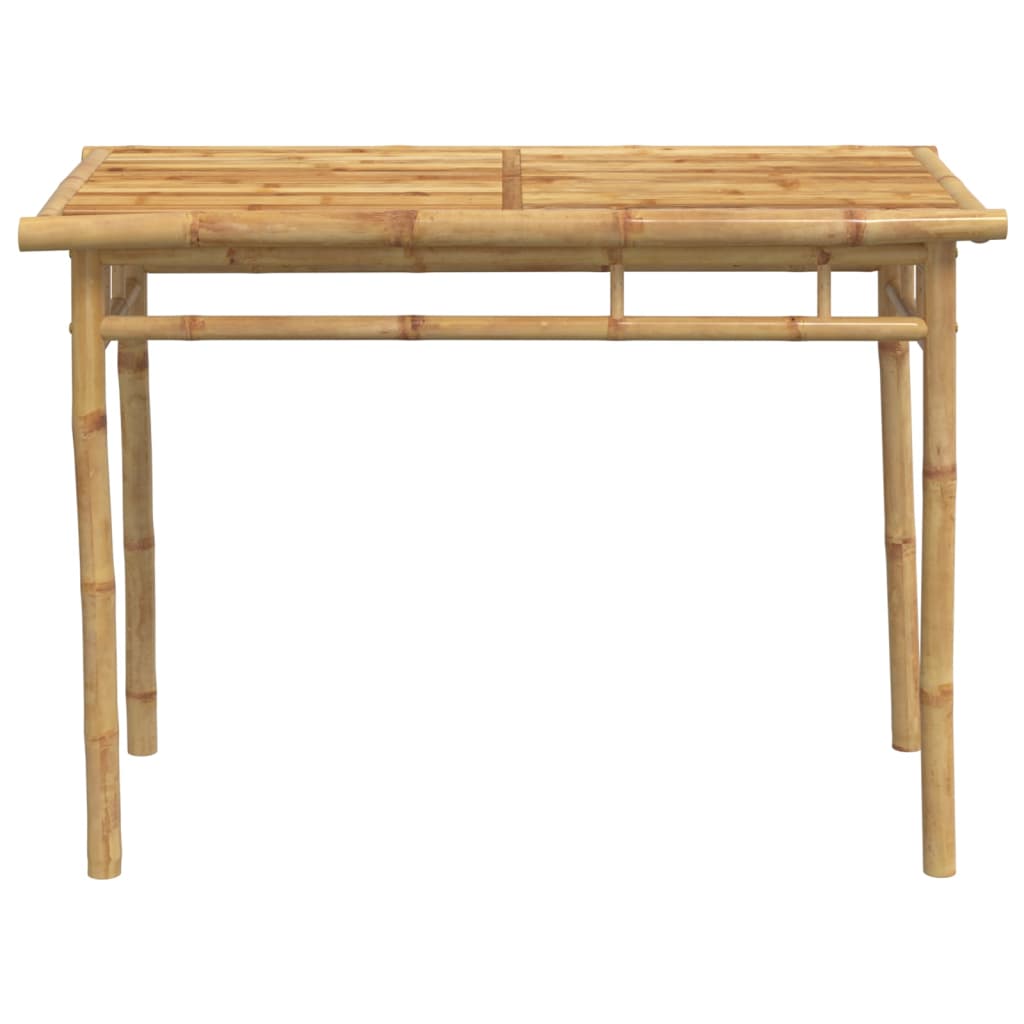 vidaXL Mesa de comedor de jardín bambú 110x55x75 cm