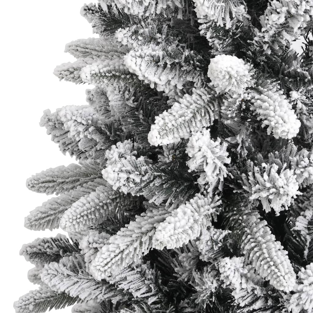 vidaXL Árbol de Navidad artificial con nieve PVC y PE 210 cm