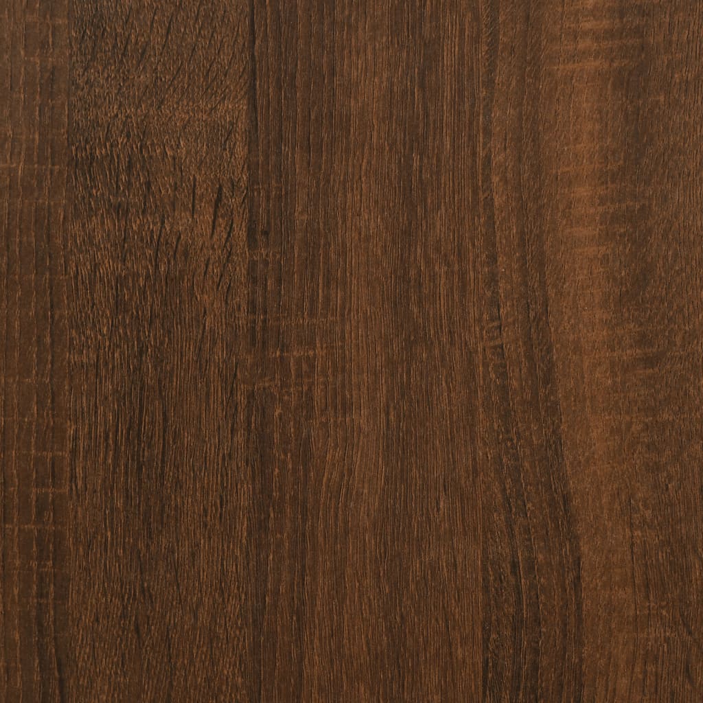 vidaXL Aparador alto madera contrachapada marrón roble 69,5x34x180 cm