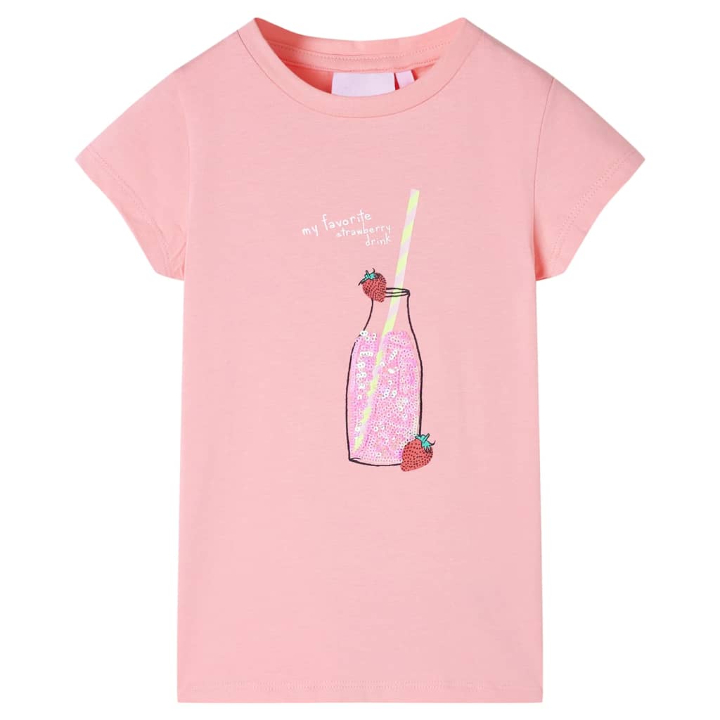 Camiseta infantil rosa 140